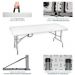 Mesa Dobrável Tipo Maleta Prática e Durável 122x60cm Branca - WAW Design