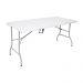 Mesa Dobrável Tipo Maleta Prática e Durável 152x60cm Branca - WAW Design