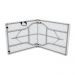 Mesa Dobrável Tipo Maleta Prática e Durável 152x60cm Branca - WAW Design