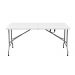 Mesa Dobrável Tipo Maleta Prática e Durável 180x70cm Branca - WAW Design