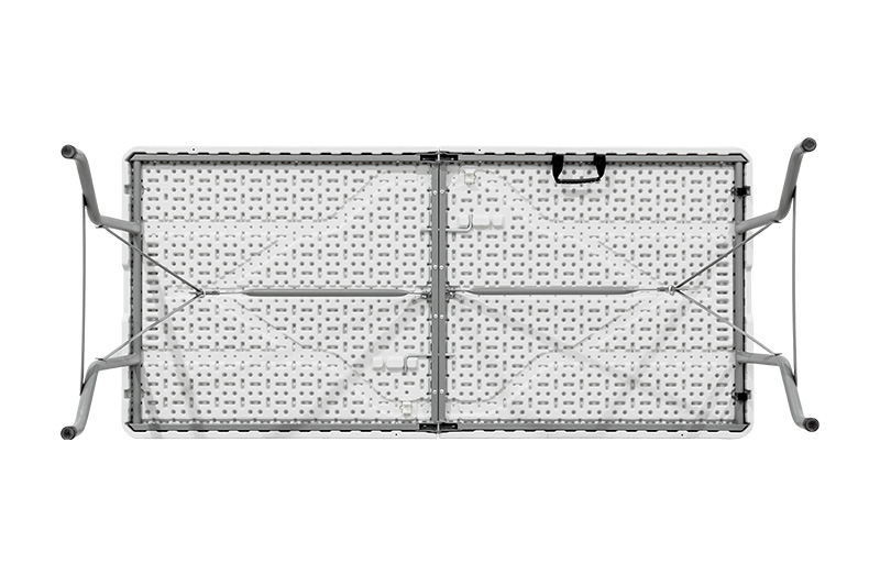 Mesa Dobrável Tipo Maleta Prática e Durável 180x70cm Branca - WAW Design