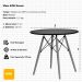 Mesa Eiffel Eames Base Madeira Preta 120cm