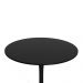 Mesa Saarinen Tulipa Redonda 120cm Tampo Madeira Preto Sala Cozinha Jantar