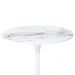 Mesa Saarinen Tulipa Redonda Mármore Artificial 80cm Branco