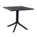 Mesa de Jantar Quadrada Milano Preto 80 cm