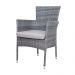 Poltrona em Rattan Davos na cor Cinza Para Área Externa - Waw Design