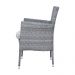 Poltrona em Rattan Davos na cor Cinza Para Área Externa - Waw Design