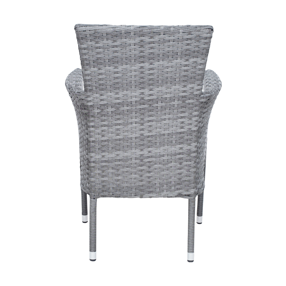 Poltrona em Rattan Davos na cor Cinza Para Área Externa - Waw Design