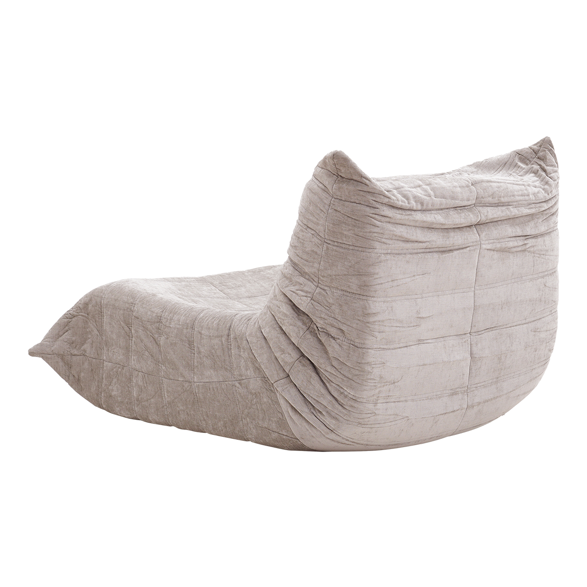 Puff Poltrona Togo Europeu Estilo Poltrona em Bouclé