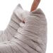 Puff Poltrona Togo Europeu Estilo Poltrona em Bouclé