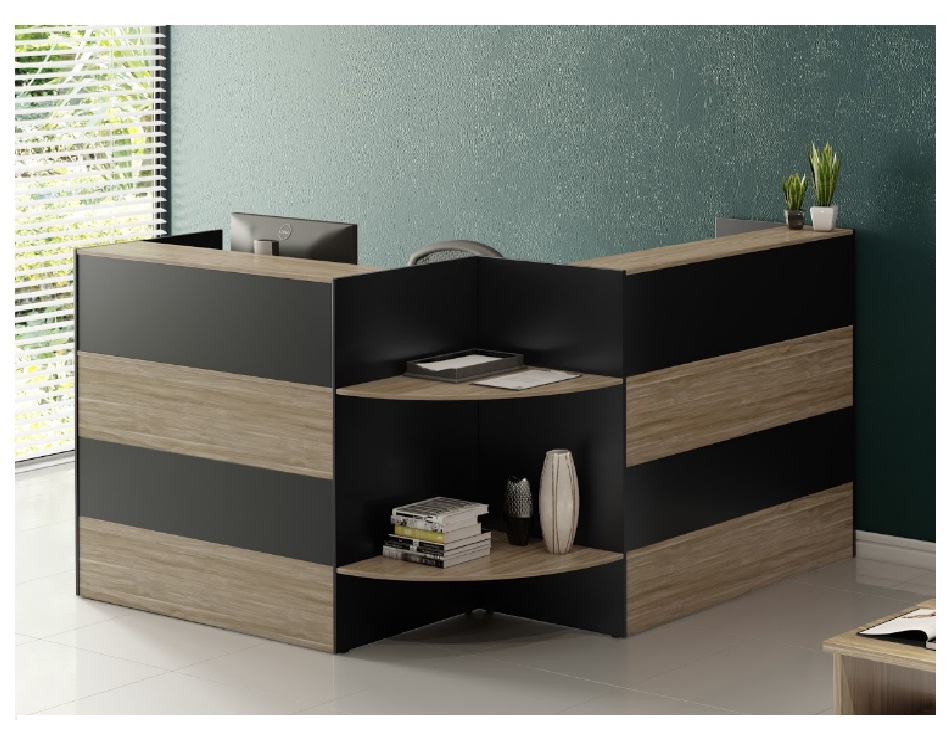 Balcão Recepção 1,50x1,50 Web15 Calvi/Preto