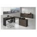 Mesa Escritório Web30 1,35 c/ Balcão 1Pt 3Gv - Marsala/preto