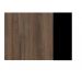 Mesa Escritório Web40 1,90 x 1,60 C/ Armário Ameixa / Preto