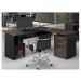 Mesa Secretária em L Web30 1,20x1,50 c/ Gav. Marsala/Preto