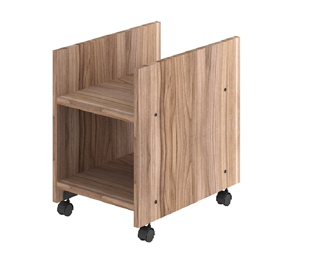 Mesa em L Web30 1,35 c/ 4 Gavetas + Suporte CPU Calvi/Preto