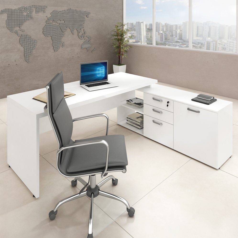 Mesa para Escritório, Clínica ou Consultório 1,90 - Branca