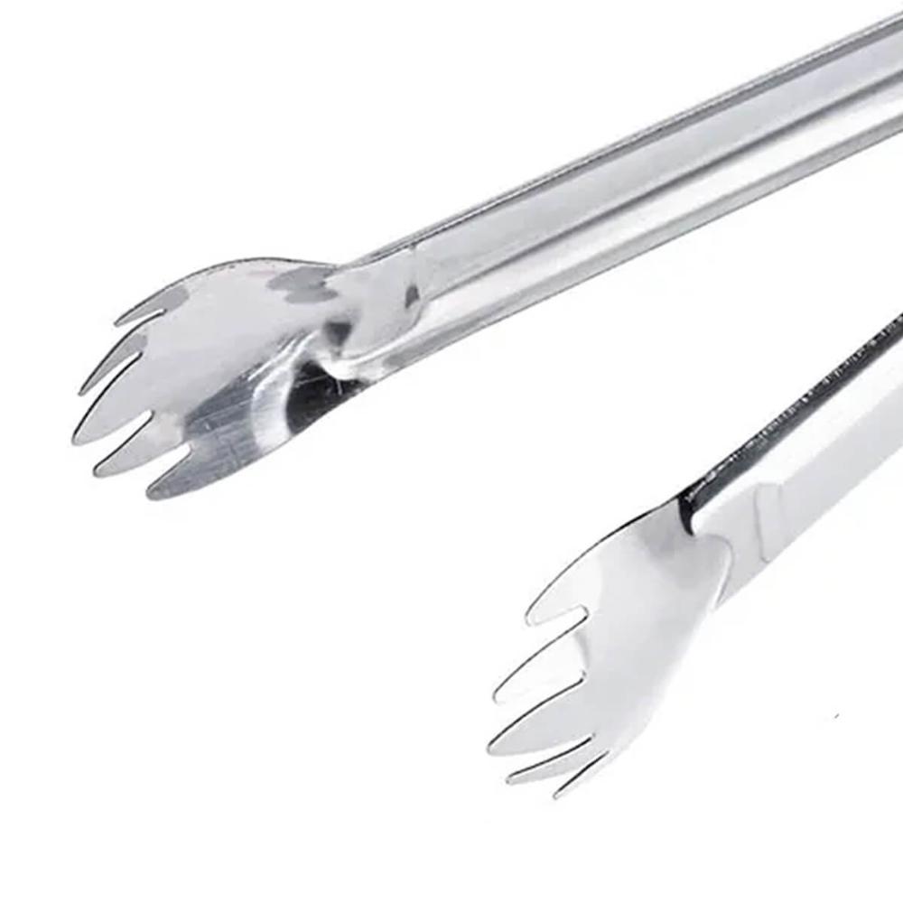 2 Pegadores Inox Multiuso Weck 18cm Carnes Gelo Frutas Frios Buffet Self Service