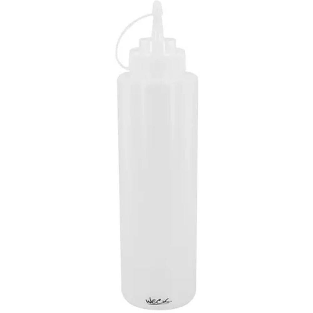 Bisnaga Grande Flexivel Profissional 1L 30Cm Weck Para Molhos Drinks Restaurante