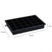Forma De Gelo Silicone 24 Cubos 19,5x12,5x3cm Preto Weck Ret