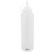 Kit 12 Bisnagas Graduadas Flexíveis 800ml Mixologista Caldas Drinks Transparente