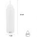 Kit 12 Bisnagas Graduadas Flexíveis 800ml Mixologista Caldas Drinks Transparente