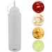 Kit 12 Bisnagas Plásticas Graduadas Weck 1L Flexíveis Molhos Maionese Ketchup Profissional