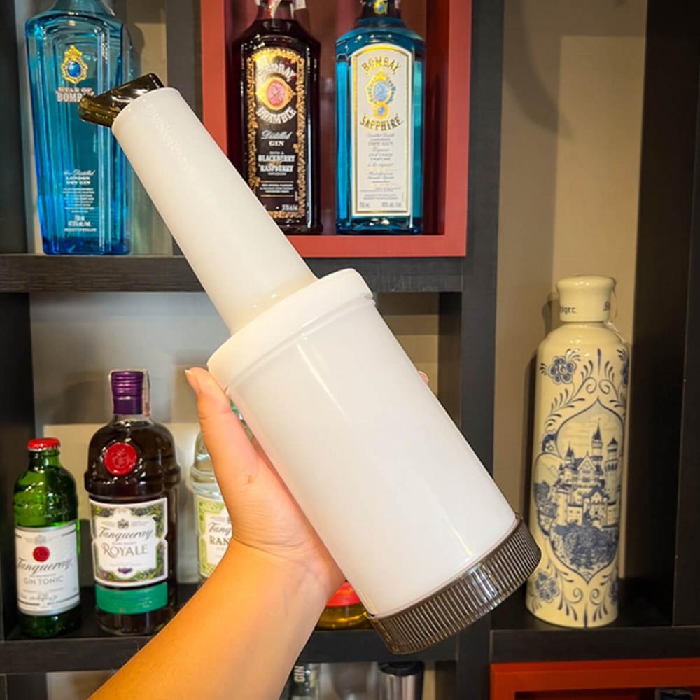 Kit 2 Garrafa Store'n Pour 1L Marrom Armazenar e Servir Coquetéis Licores Mixologista