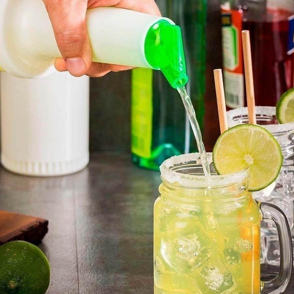 Kit 2 Garrafa Storen Pour 1l Verde Weck Armazenar e Servir Bartenders Caldas