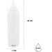 Kit 24 Bisnagas Graduada Weck 800ml Bartender Molhos Cozinha Profissional