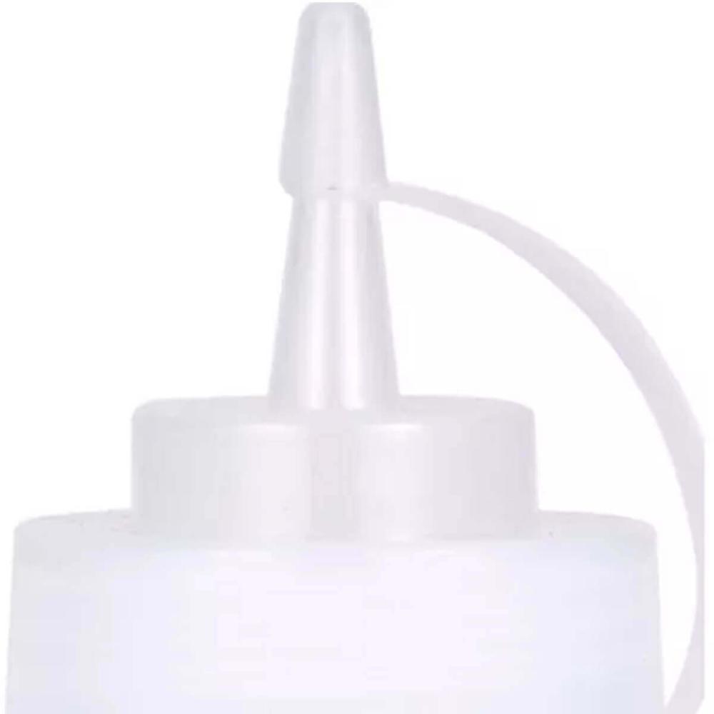 Kit 3 Bisnaga Flexível Transparente 800ml Bartender Licor Leite Condensado Xarope