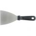 Kit 3 Espátulas Raspadoras 23x10cm Inox Chapa Cozinha Profissional Preta Lanche Weck