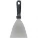 Kit 3 Espátulas Raspadoras 23x10cm Inox Chapa Cozinha Profissional Preta Lanche Weck