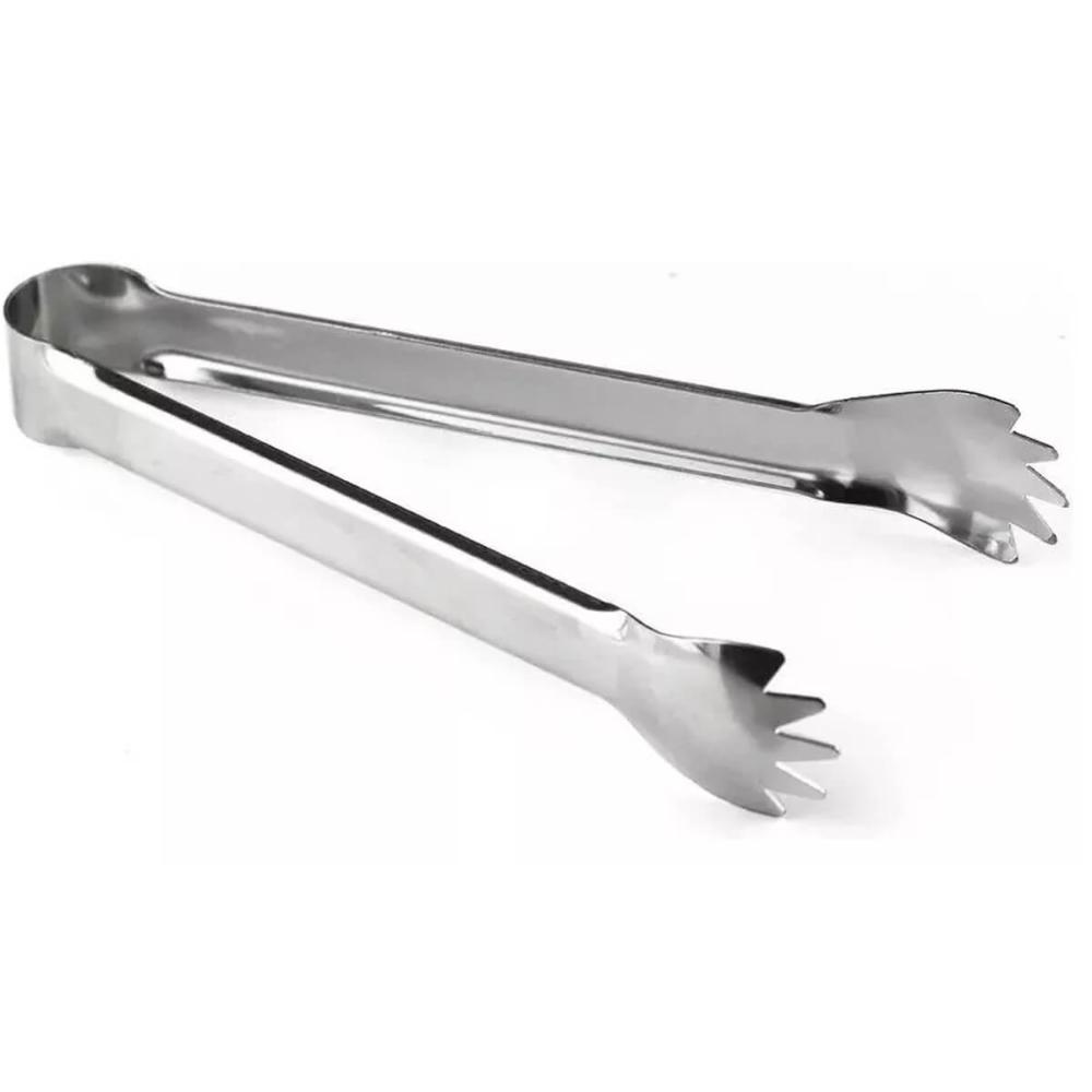 Kit 4 Pegador de Gelo Aço Inox Weck Multiuso 18cm Bar Bartender Drinks