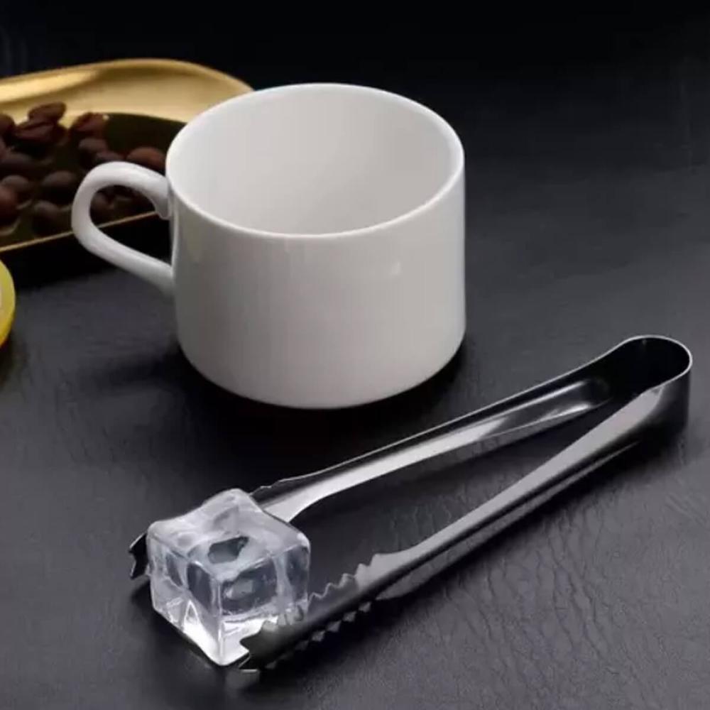 Kit 4 Pegador de Gelo Aço Inox Weck Multiuso 18cm Bar Bartender Drinks