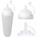 Kit 6 Bisnaga 1000ml Tubos para Maionese Lanchonete Restaurantes Food Trucks