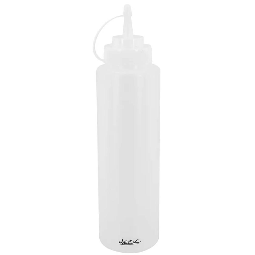 Kit 6 Bisnagas Graduadas Plásticas Flexível 800ml Tubos Barman Drinks Licores