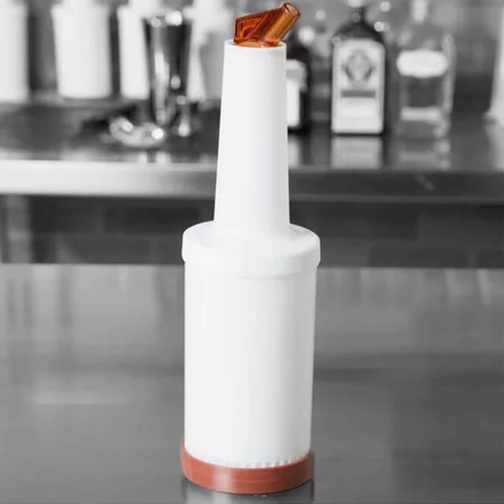 Kit 6 Garrafa Plástica Store'n Pour 1L Marrom Weck para Sucos Drink Bar