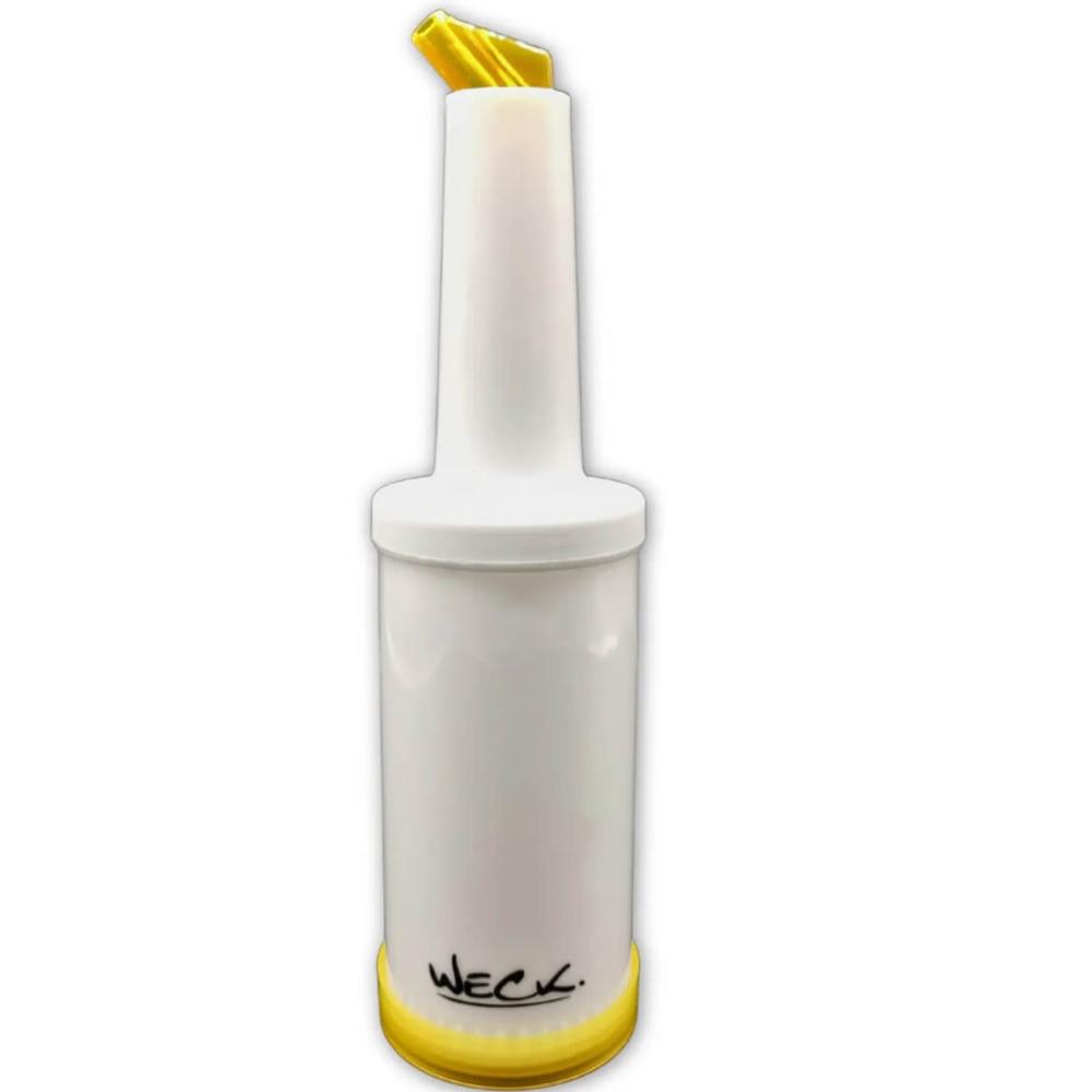 Kit 6 Garrafa de Suco Store'n Pour 1l Amarela Weck Barman Coquetéis Mixologista