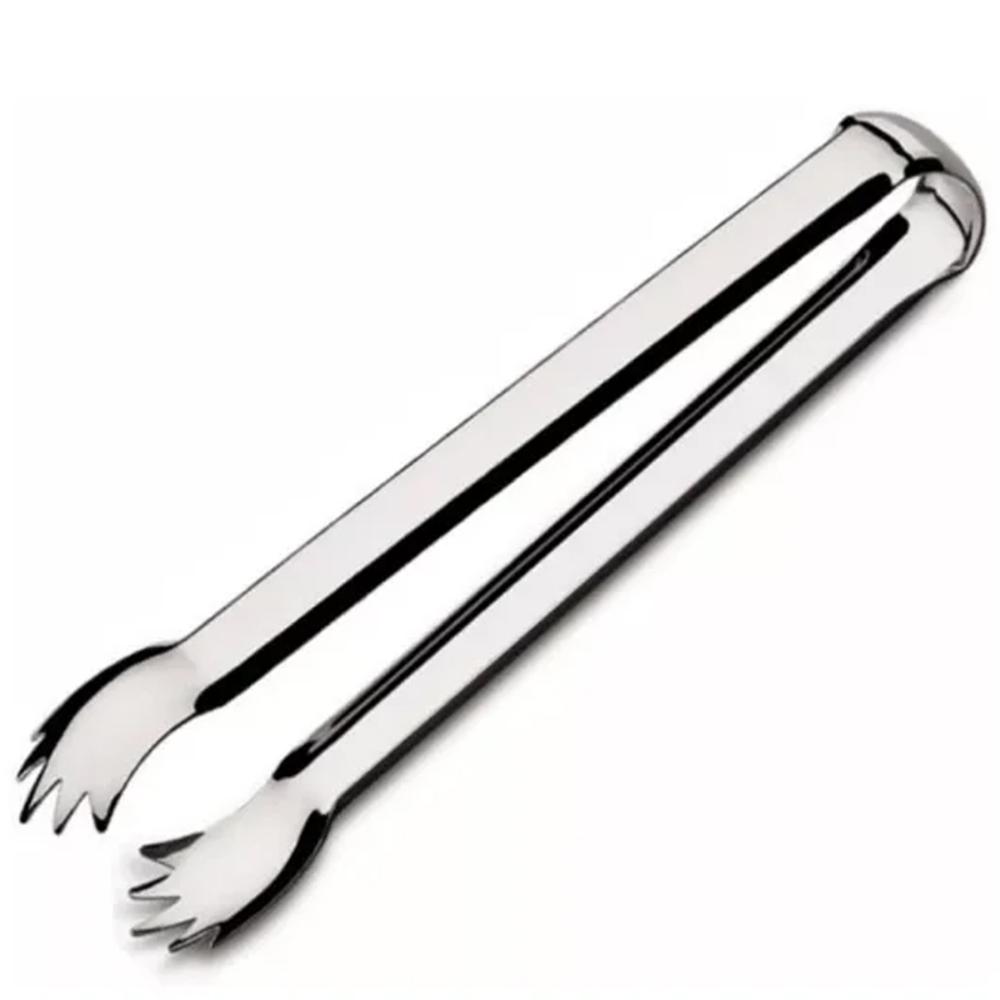 Pegador de Gelo Churrasco Aço Inox Weck 18cm Multiuso Bar Frios Carnes Frutas