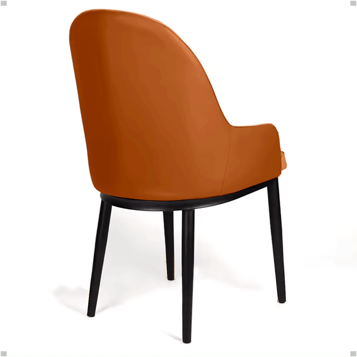 2 Cadeira De Jantar Dinner Confortavel Moderna Ergonomica Apoio De Braços Sala Jantar Cozinha Restaurante Escritorio Assento Encosto Confortável Com Estofamento Revestido Em Couro Sintético Cor: Marrom
