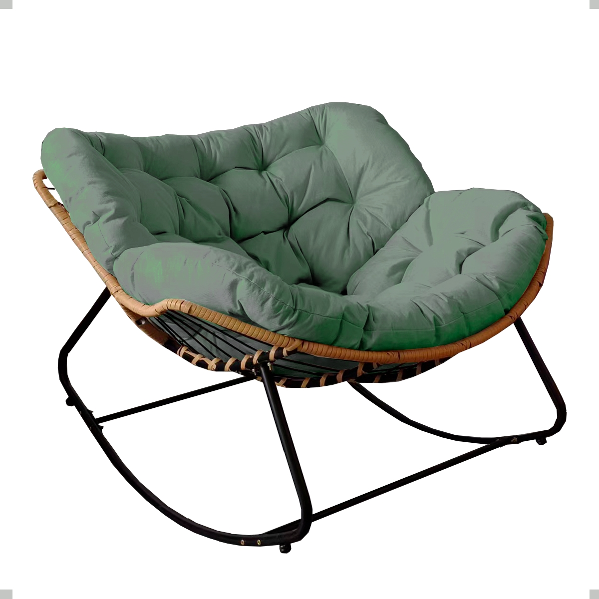 Cadeira De Balanço Nut Chair White Arrow Sofá Espreguiçadeira Poltrona Sala Verde