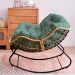 Cadeira De Balanço Nut Chair White Arrow Sofá Espreguiçadeira Poltrona Sala Verde