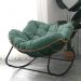 Cadeira De Balanço Nut Chair White Arrow Sofá Espreguiçadeira Poltrona Sala Verde