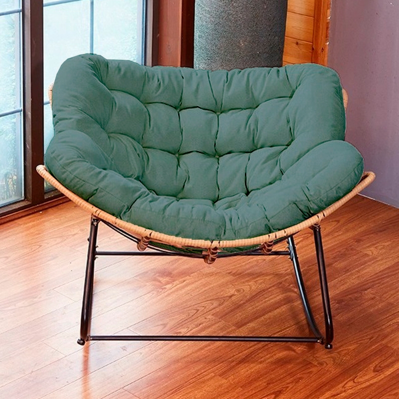 Cadeira De Balanço Nut Chair White Arrow Sofá Espreguiçadeira Poltrona Sala Verde
