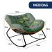 Cadeira De Balanço Nut Chair White Arrow Sofá Espreguiçadeira Poltrona Sala Verde