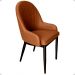 Cadeira De Jantar Dinner Confortavel Moderna Ergonomica Apoio De Braços Sala Jantar Cozinha Restaurante Escritorio Assento Encosto Confortável Com Estofamento Revestido Em Couro Sintético Cor: Marrom