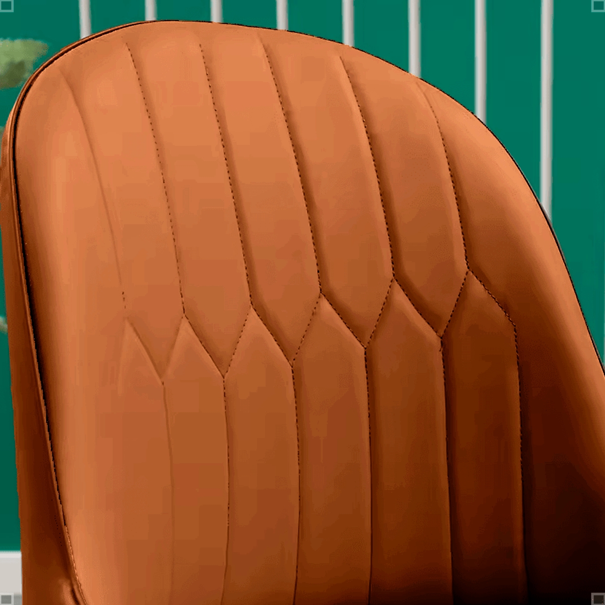 Cadeira De Jantar Dinner Confortavel Moderna Ergonomica Apoio De Braços Sala Jantar Cozinha Restaurante Escritorio Assento Encosto Confortável Com Estofamento Revestido Em Couro Sintético Cor: Marrom