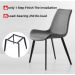 Cadeira de Jantar Basic White Arrow Cor: Cinza