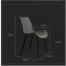 Cadeira de Jantar Basic White Arrow Cor: Cinza