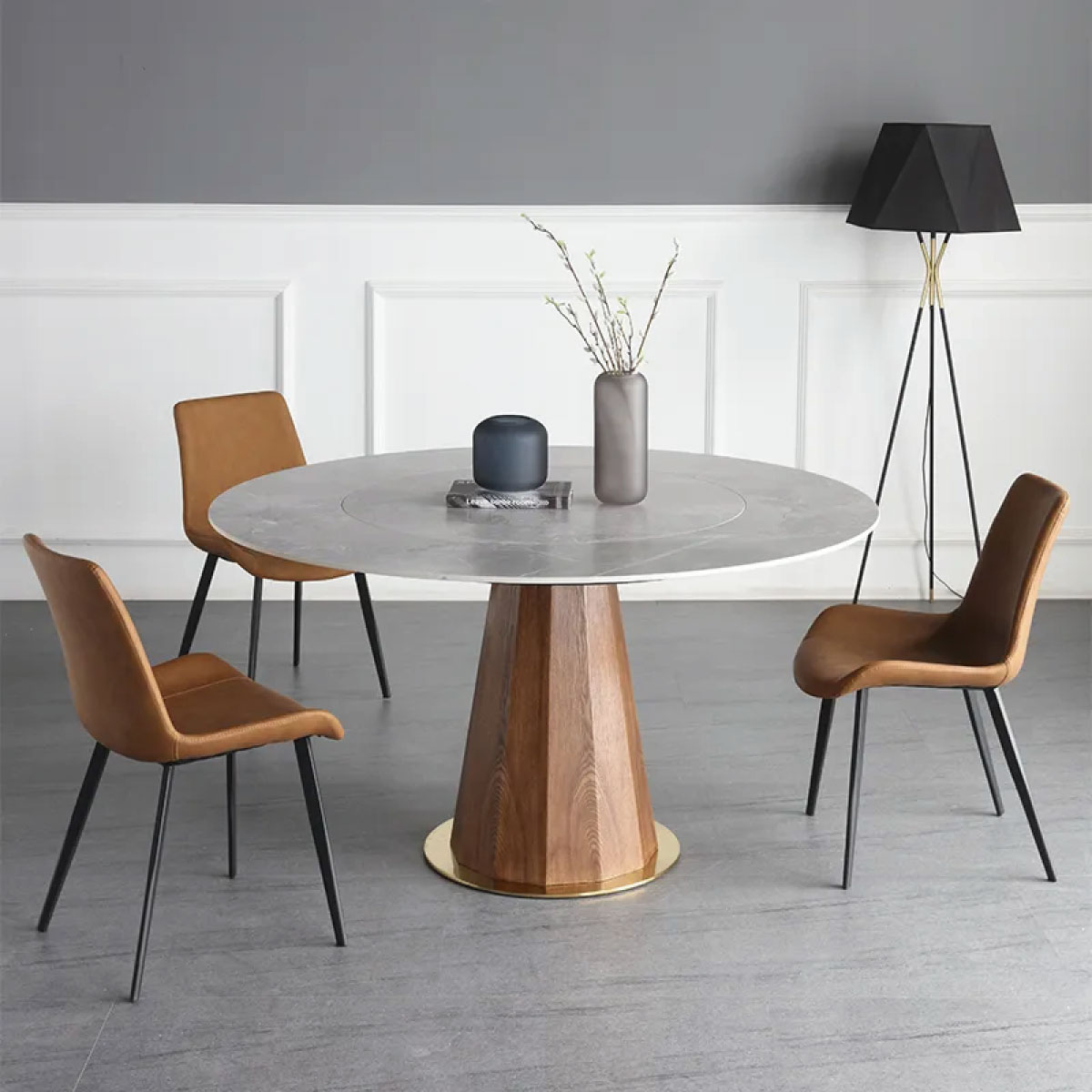 Cadeira de Jantar Basic White Arrow Cor: Marrom